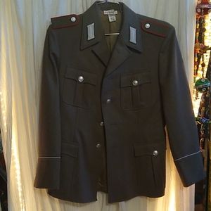 Gray Wool Military Jacket made in Germany Sz. 48